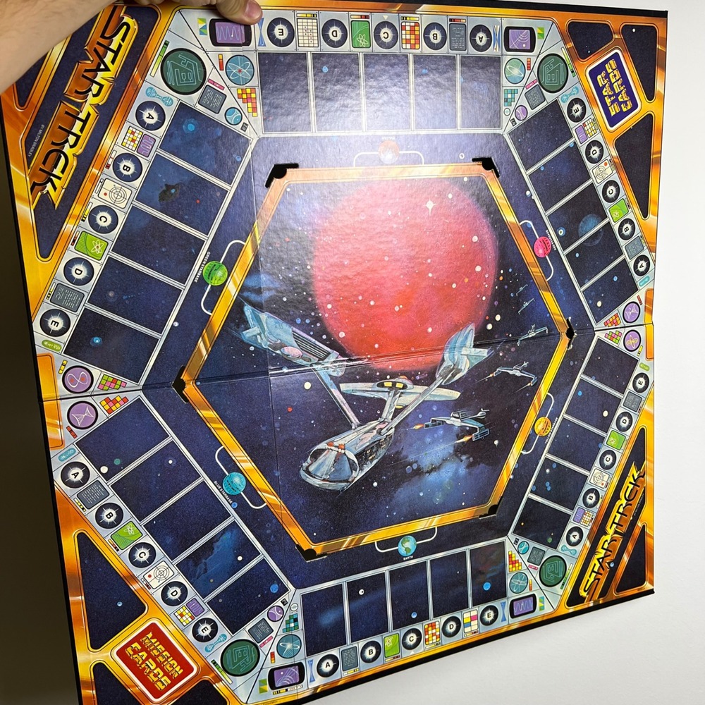 Milton Bradley Star Trek Board Game Replacement Board 1979 Vintage Excellent